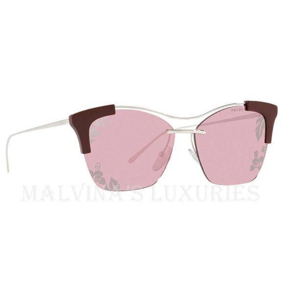 PRADA SUNGLASSES SPR21U 57 TAMPO IBISCUS LENS LIGHT VIOLET BORDEAUX BUTTERFLY main image 10
